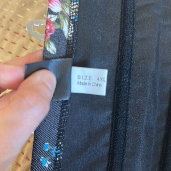 Floral Bustier for Women's Vintage Lace Up Back Body Shaper Corset Top 4XL - Picture 6 of 8